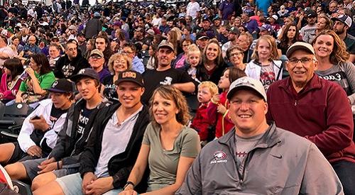 CSC alumni at Rockies game